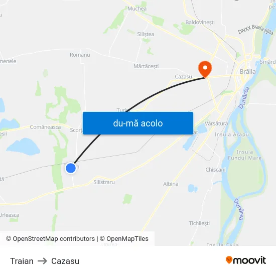 Harta de Traian către Cazasu