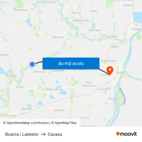 Harta de Boarca | Lalelelor către Cazasu