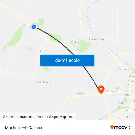 Harta de Muchea către Cazasu