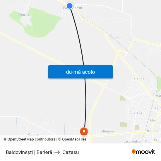 Harta de Baldovinești | Barieră către Cazasu
