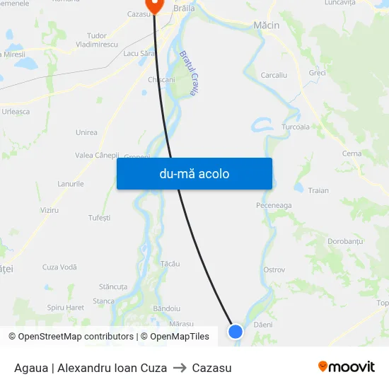 Harta de Agaua | Alexandru Ioan Cuza către Cazasu