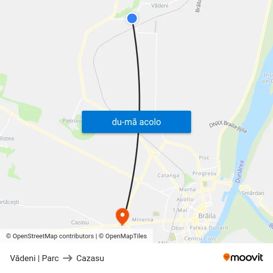 Harta de Vădeni | Parc către Cazasu