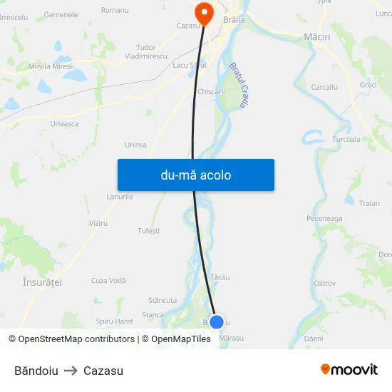 Harta de Băndoiu către Cazasu