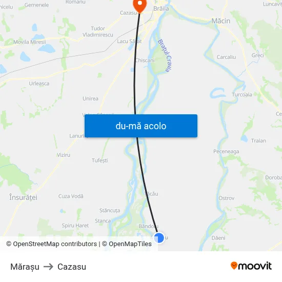 Harta de Mărașu către Cazasu