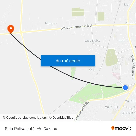 Harta de Sala Polivalentă către Cazasu