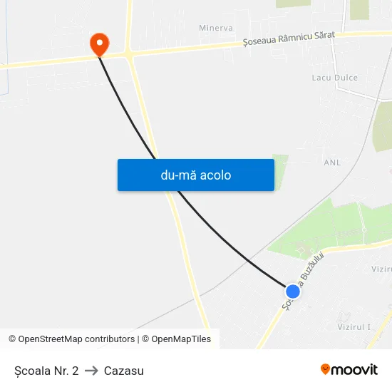 Harta de Școala Nr. 2 către Cazasu