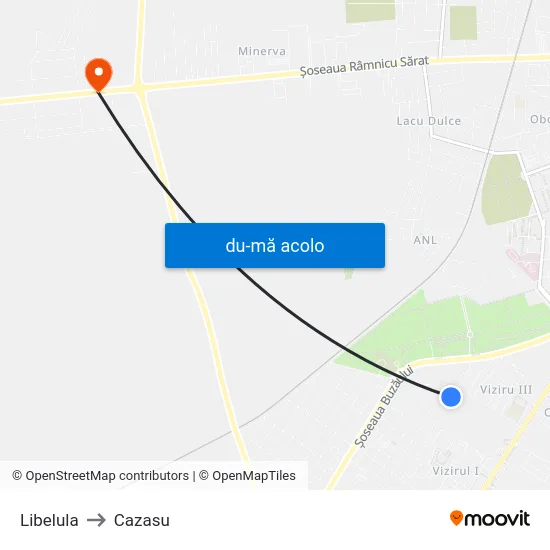 Harta de Libelula către Cazasu