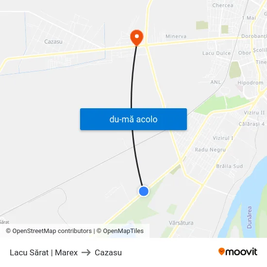 Harta de Lacu Sărat | Marex către Cazasu