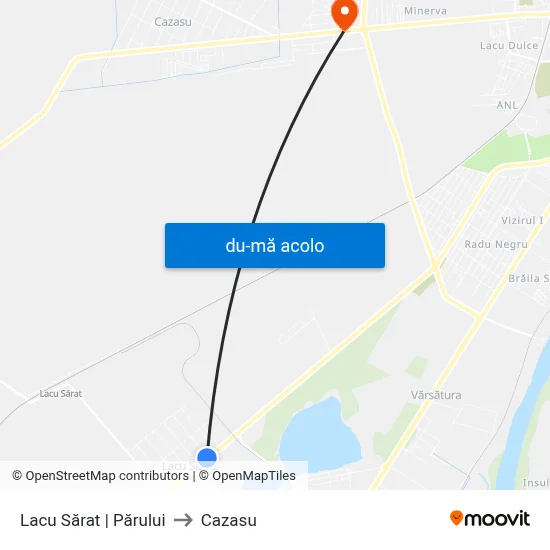 Harta de Lacu Sărat | Părului către Cazasu