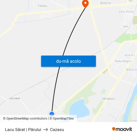 Harta de Lacu Sărat | Părului către Cazasu