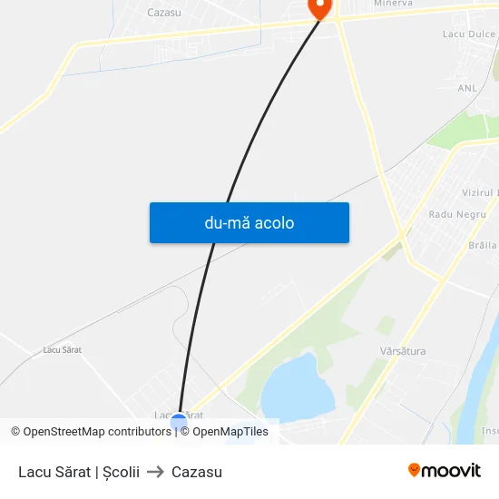 Harta de Lacu Sărat | Școlii către Cazasu