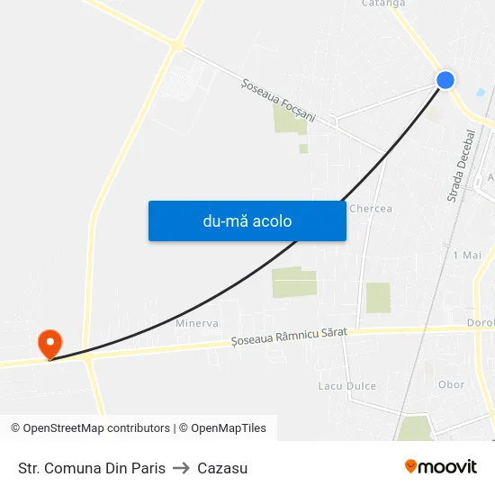 Harta de Str. Comuna Din Paris către Cazasu