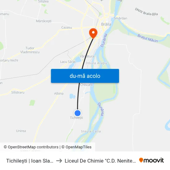 Harta de Tichilești | Ioan Slavici către Liceul De Chimie "C.D. Nenitescu"