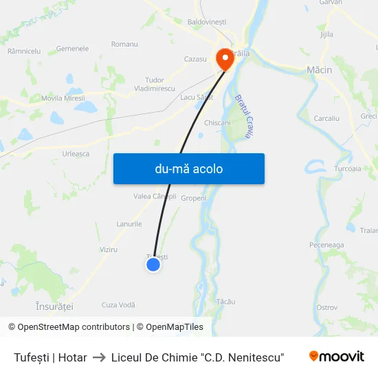 Harta de Tufești | Hotar către Liceul De Chimie "C.D. Nenitescu"