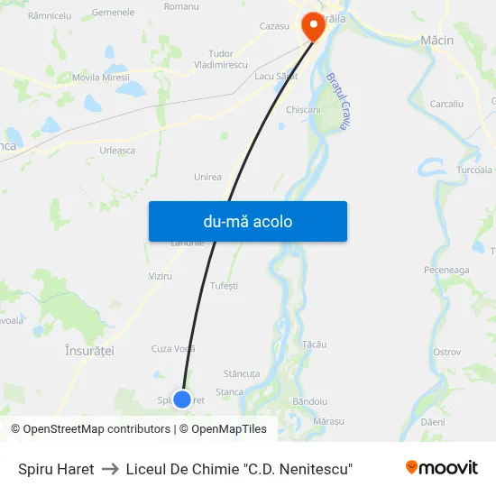 Harta de Spiru Haret către Liceul De Chimie "C.D. Nenitescu"