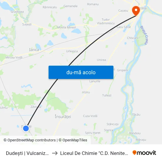 Harta de Dudești | Vulcanizare către Liceul De Chimie "C.D. Nenitescu"