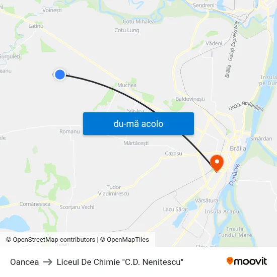 Harta de Oancea către Liceul De Chimie "C.D. Nenitescu"