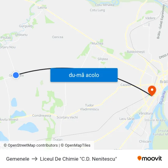 Harta de Gemenele către Liceul De Chimie "C.D. Nenitescu"