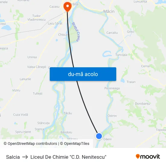Harta de Salcia către Liceul De Chimie "C.D. Nenitescu"
