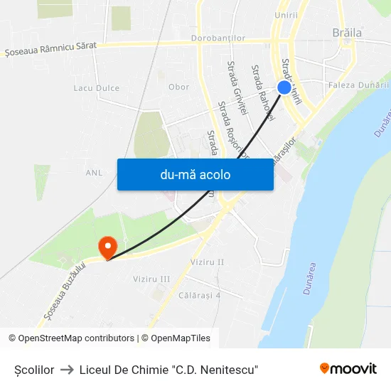 Harta de Școlilor către Liceul De Chimie "C.D. Nenitescu"