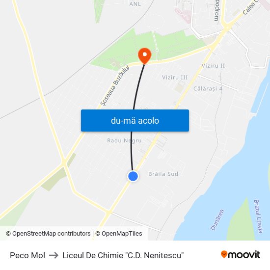 Harta de Peco Mol către Liceul De Chimie "C.D. Nenitescu"