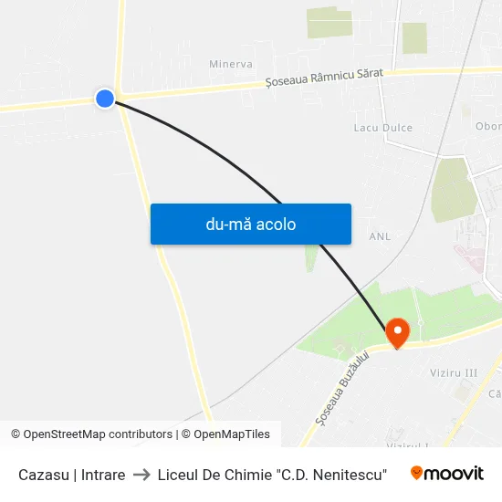 Harta de Cazasu | Intrare către Liceul De Chimie "C.D. Nenitescu"