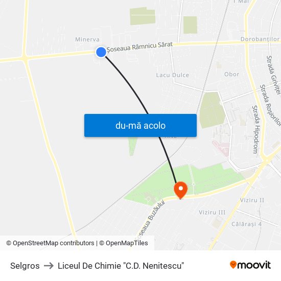 Harta de Selgros către Liceul De Chimie "C.D. Nenitescu"