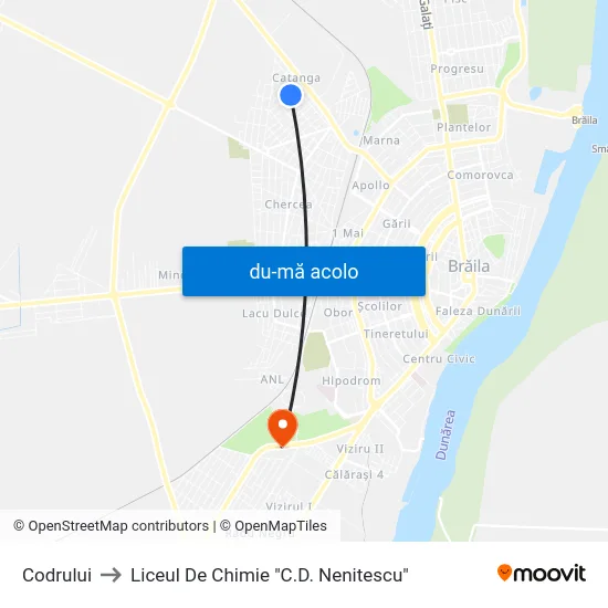 Harta de Codrului către Liceul De Chimie "C.D. Nenitescu"