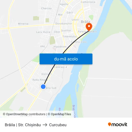 Harta de Brăila | Str. Chișinău către Curcubeu