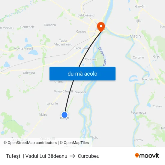 Harta de Tufești | Vadul Lui Bădeanu către Curcubeu