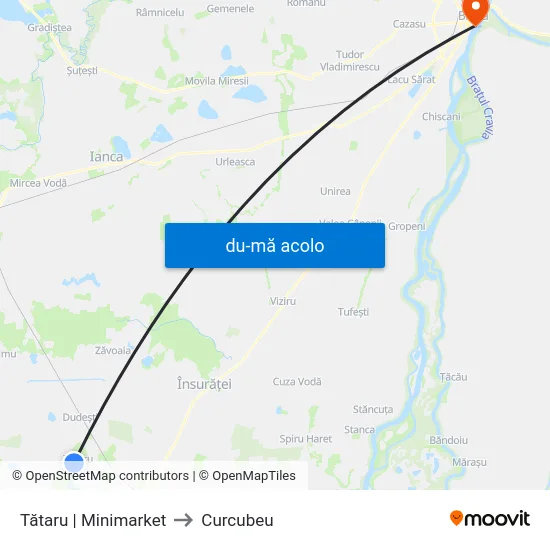 Harta de Tătaru | Minimarket către Curcubeu