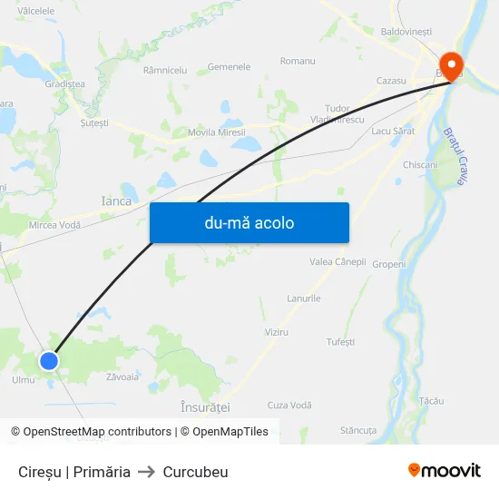 Harta de Cireșu | Primăria către Curcubeu