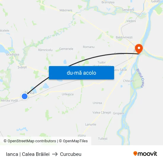 Harta de Ianca | Calea Brăilei către Curcubeu
