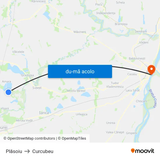 Harta de Plăsoiu către Curcubeu