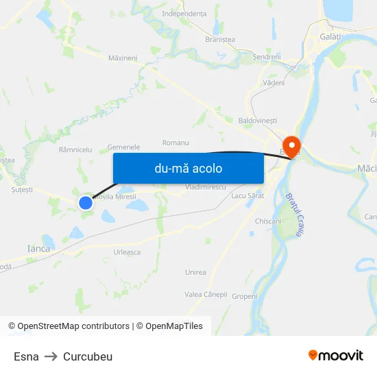 Harta de Esna către Curcubeu