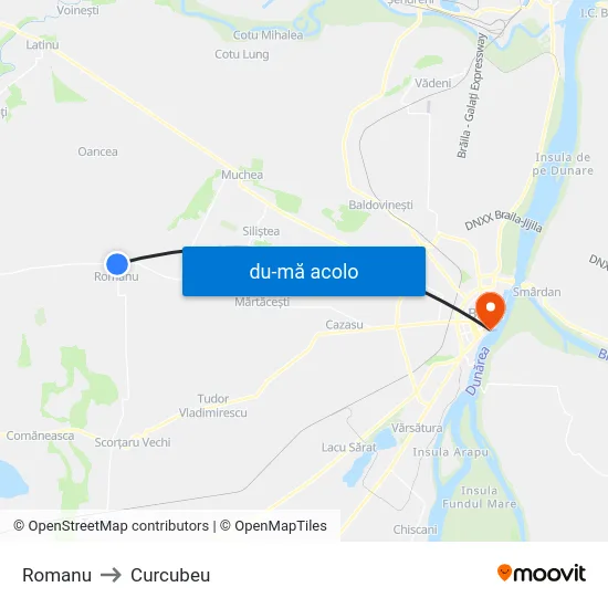 Harta de Romanu către Curcubeu