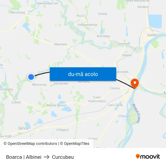 Harta de Boarca | Albinei către Curcubeu