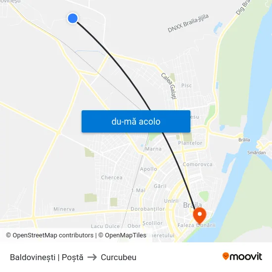 Harta de Baldovinești | Poștă către Curcubeu