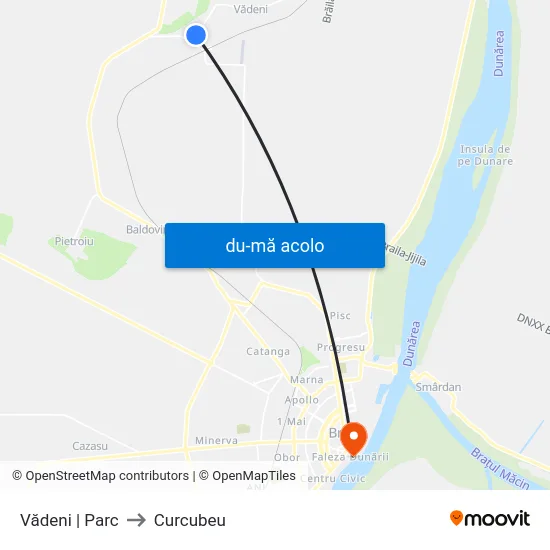 Harta de Vădeni | Parc către Curcubeu