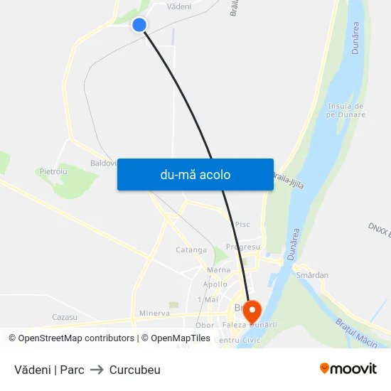 Harta de Vădeni | Parc către Curcubeu