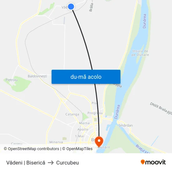 Harta de Vădeni | Biserică către Curcubeu