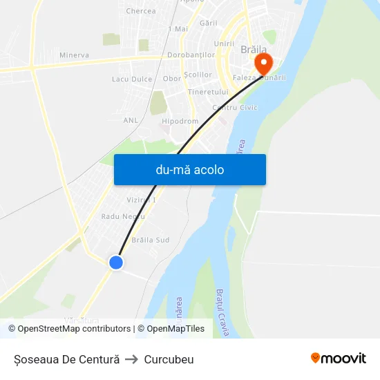 Harta de Șoseaua De Centură către Curcubeu