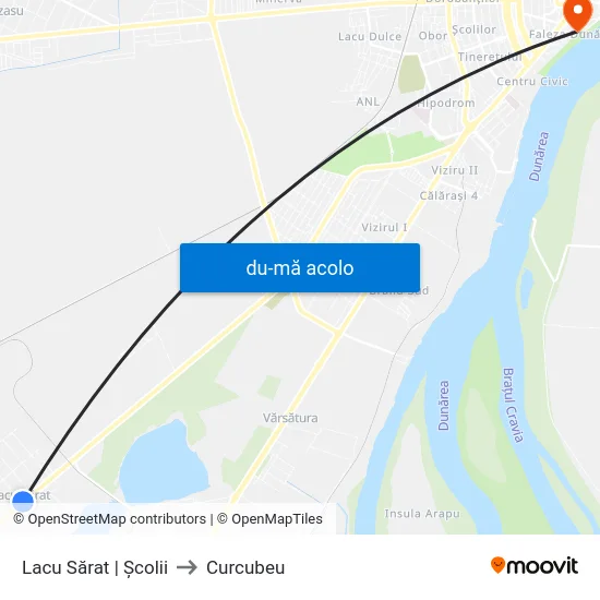 Harta de Lacu Sărat | Școlii către Curcubeu