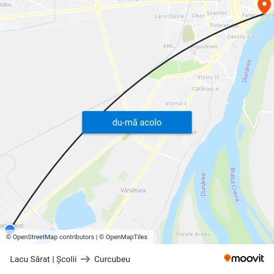 Harta de Lacu Sărat | Școlii către Curcubeu
