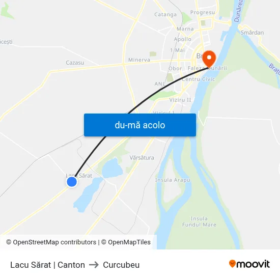 Harta de Lacu Sărat | Canton către Curcubeu