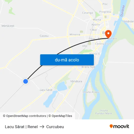 Harta de Lacu Sărat | Renel către Curcubeu