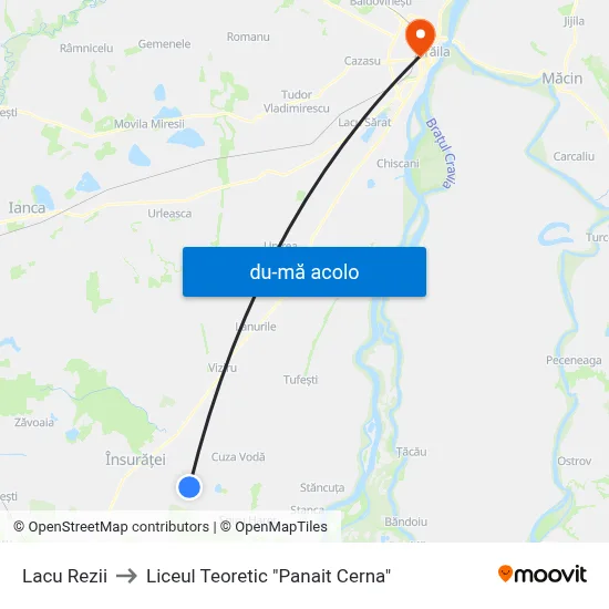 Harta de Lacu Rezii către Liceul Teoretic "Panait Cerna"