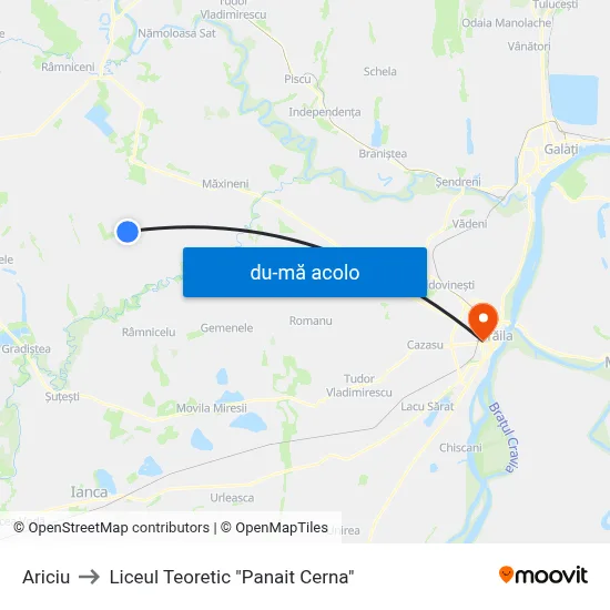 Harta de Ariciu către Liceul Teoretic "Panait Cerna"