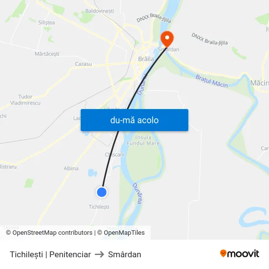 Harta de Tichilești | Penitenciar către Smârdan