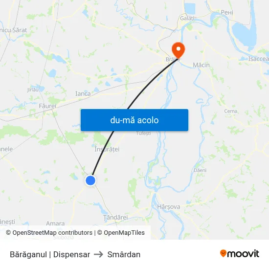 Harta de Bărăganul | Dispensar către Smârdan